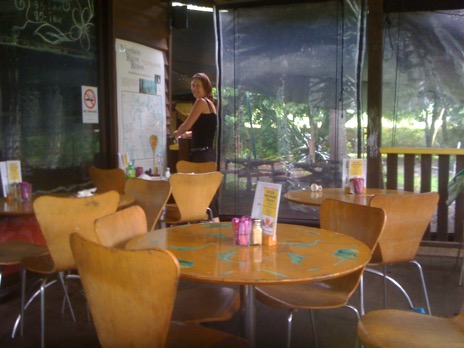Coffee shop near Nemi's home